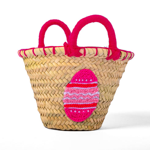 Personalized Create Your Own Easter Moroccan Handmade Straw Basket, Egg Hunts, Spring Birthdays - Customize by Hand with Any Name, Colorful Pompon (Easter, Round) Personalized Touches: Our monogram Easter Baskets for Holiday Are A Memorable Way To Celebrate Easter! Each Basket Can Be Personalized With Your Child’s Name And Colorful Pompon. Makes a great gift: Make Easter Egg Hunts special this year with an unforgettable, one-of-a-kind, personalized basket for your child to proudly display on their egg hunt!